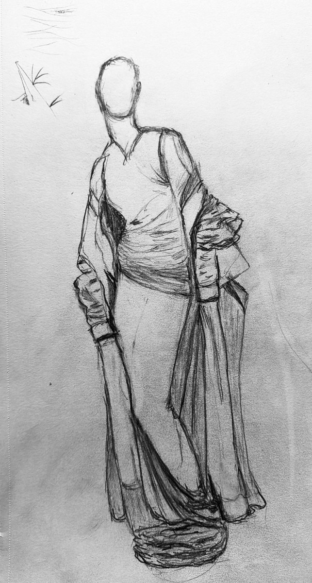 Charcoal Lady — Figure study in charcoal